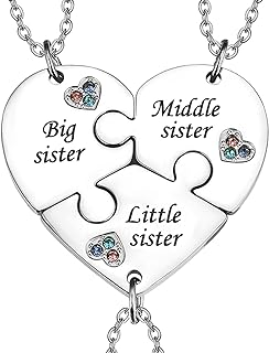 Best sister for 3 necklace