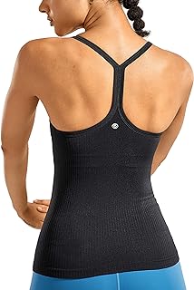 Best yoga top for women with built in bra