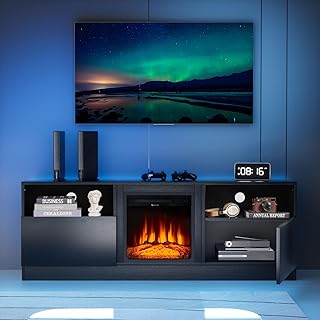 Best tv stand with fireplace for 86 inch tv