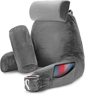 Best reading pillow for bed cup holder