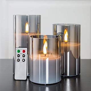 Best eywamage flameless pillar candles