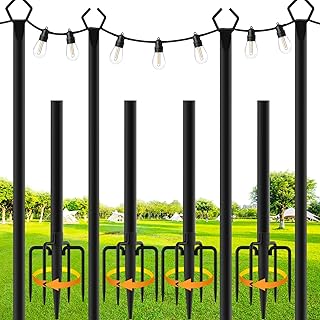 Best iyn stands outdoor string light pole stand