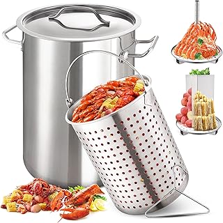 Best steel stockpot with steamer baskets